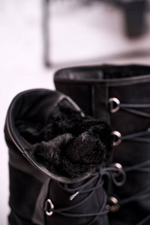 Snow Boots With Fur Suede Black Laura... Snow Boots With Fur Suede Black Laura...