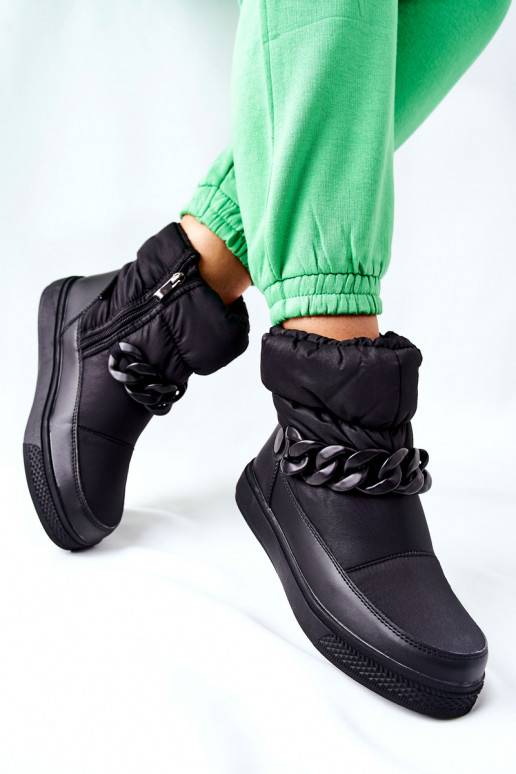 Women's Snow Boots Black Khariche Women's Snow Boots Black Khariche