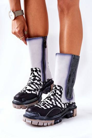 High Leather Boots Maciejka...