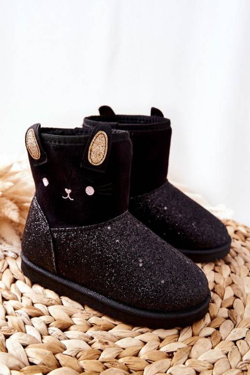 Children's Boots Warm Snowboots Black Coreris