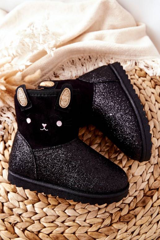 Children's Boots Warm Snowboots Black Coreris
