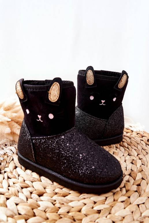 Children's Boots Warm Snowboots Black Coreris