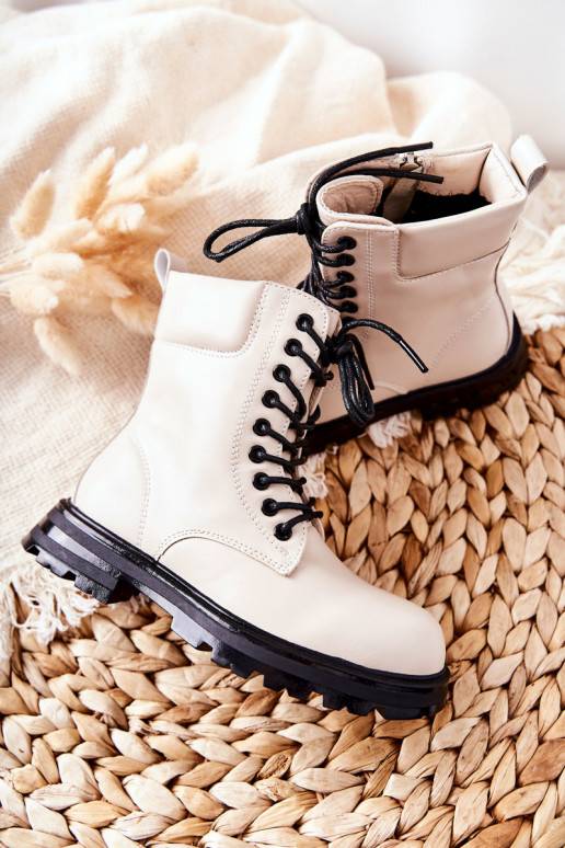 Classic Children's Zipper Boots Beige... Classic Children's Zipper Boots Beige...