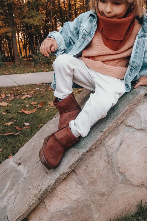 Šilti vaikiški žieminiai batai rudos... Šilti vaikiški žieminiai batai rudos...