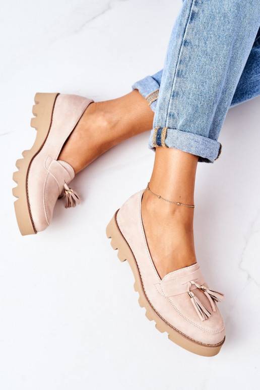 Suede Moccasins Lewski Shoes 3053 Cappuccino