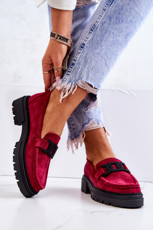 Zomšiniai mokasiani La.Fi rožinės...