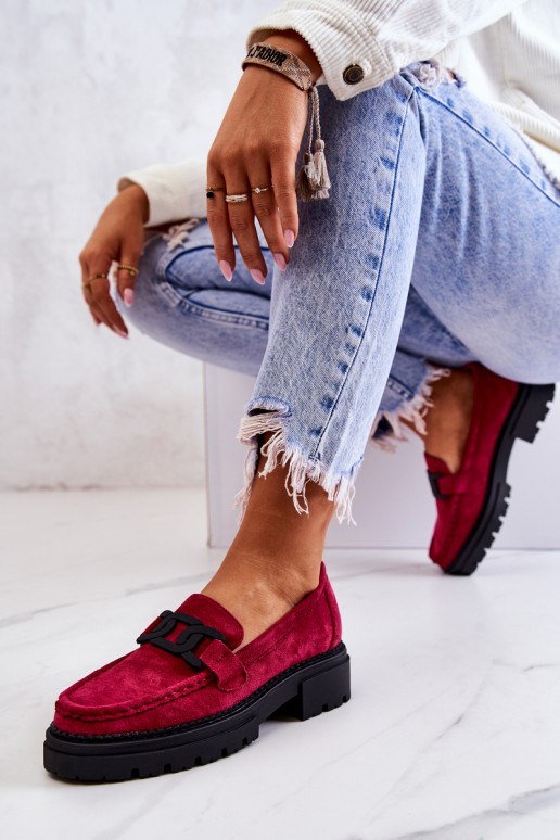 Zomšiniai mokasiani La.Fi rožinės...