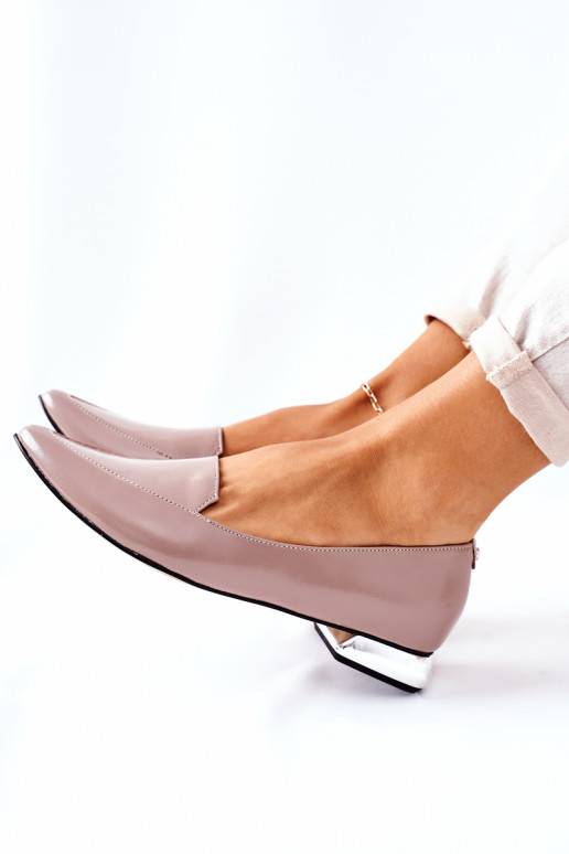 Loafers On Silver Heels Laura Messi 2013 Cappuccino
