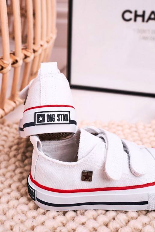 Children's Velcro Sneakers BIG STAR HH374199 White