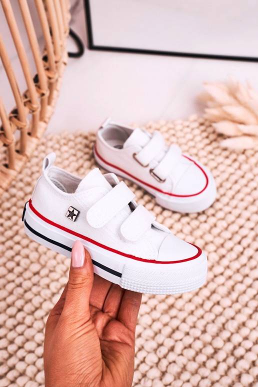 Children's Velcro Sneakers BIG STAR HH374199 White