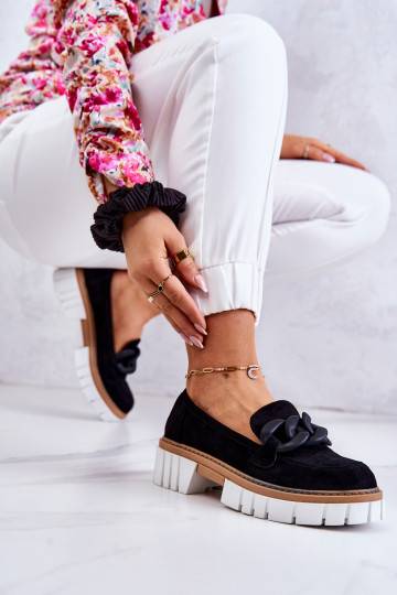 Suede Loafers With...