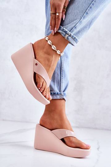 copy of Women's Wedge Flip-flops ZAXY HH285294 Nude 2