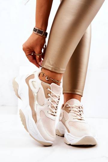 Sports Shoes Beige Retroque
