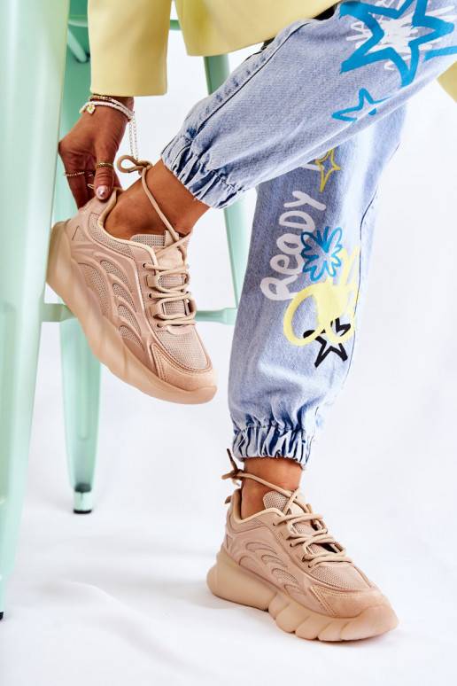 Sneakers modelio batai smėlio spalvos... Sneakers modelio batai smėlio spalvos...