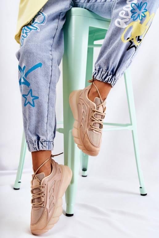 Sneakers modelio batai smėlio spalvos... Sneakers modelio batai smėlio spalvos...