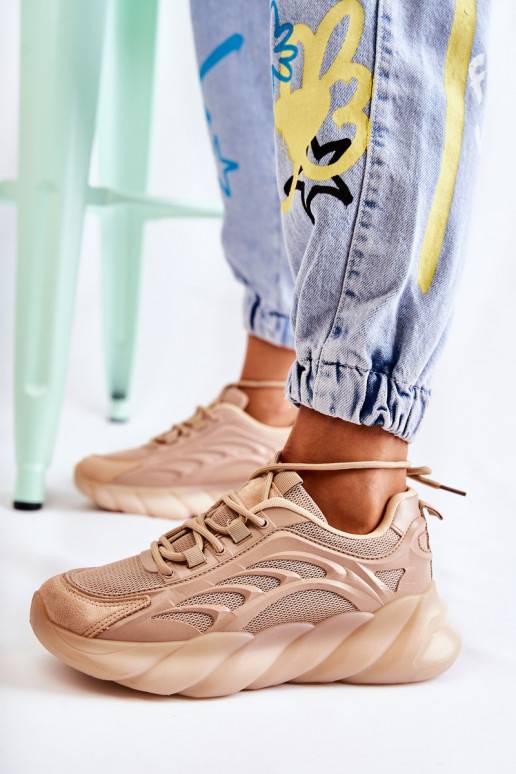 Sneakers modelio batai smėlio spalvos... Sneakers modelio batai smėlio spalvos...