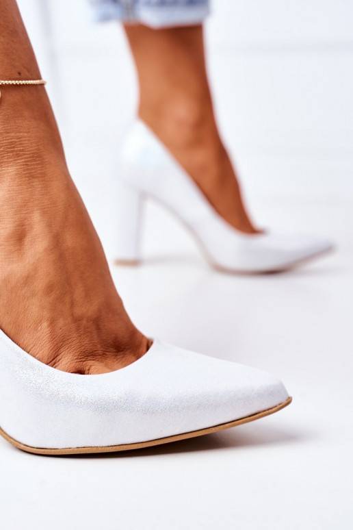 Satin pumps lewski Silver Satin pumps lewski Silver