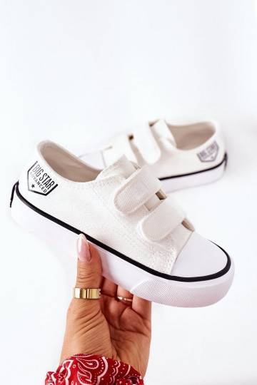 Children's Sneakers With Velcro Big Star White