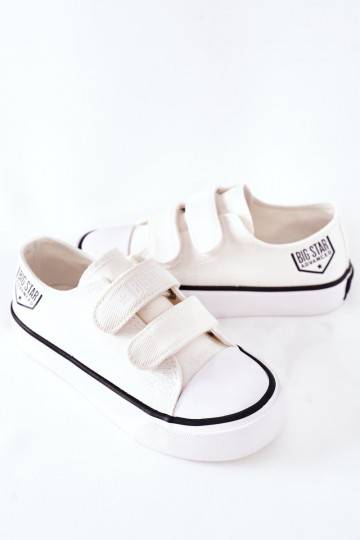 Children's Sneakers With Velcro Big Star White 2