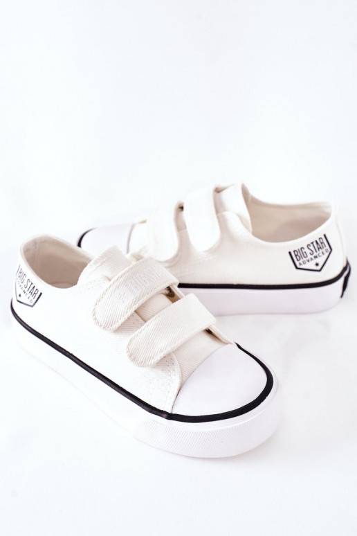 Children's Sneakers With Velcro Big Star White