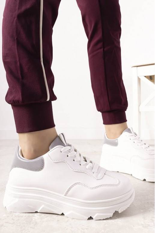 White sports shoes White sports shoes