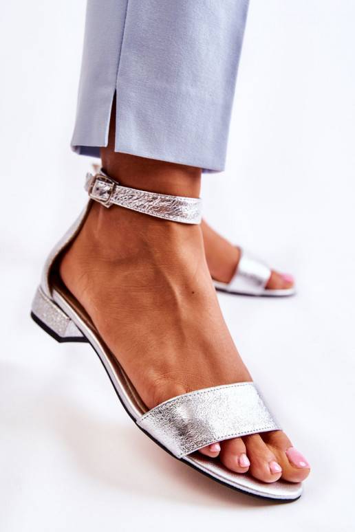 Sandalai sidabro spalvos iš Shanley Sandalai sidabro spalvos iš Shanley