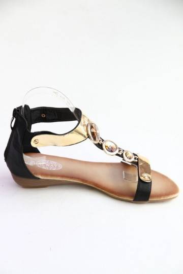 Sandals with gold color metallic imitation AH85849-1 2