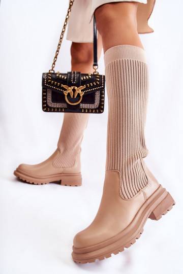 Ribbed Women's Boots On... 2