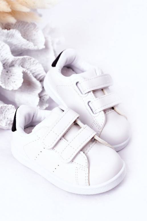Children's Sneakers With Velcro White-Black California