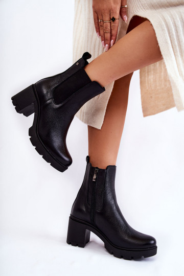 Leather Women's Boots On...