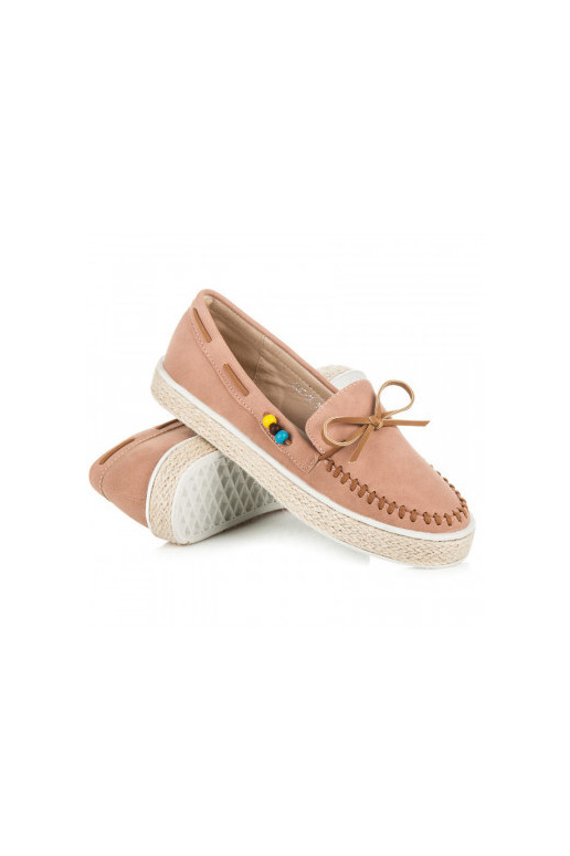 Women's Suede Loafers Dark Pink