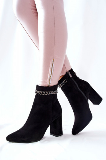 Leather High Boots Laura Messi Black