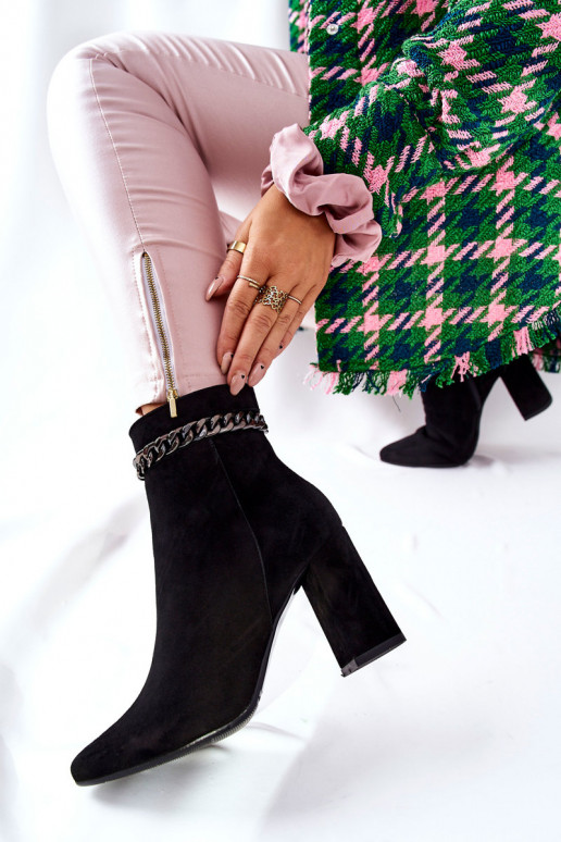Leather High Boots Laura Messi Black