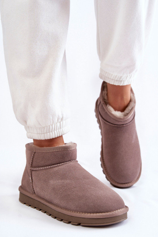 Women's Suede Low Snow Boots Grey Shelie Women's Suede Low Snow Boots Grey Shelie