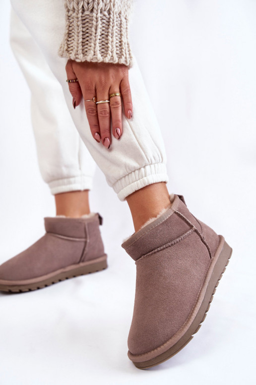 Women's Suede Low Snow Boots Grey Shelie Women's Suede Low Snow Boots Grey Shelie