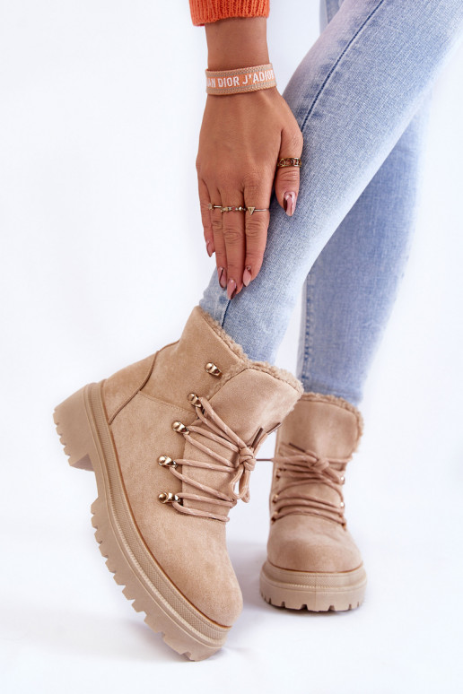 Women's Suede Boots Beige Bellita Women's Suede Boots Beige Bellita