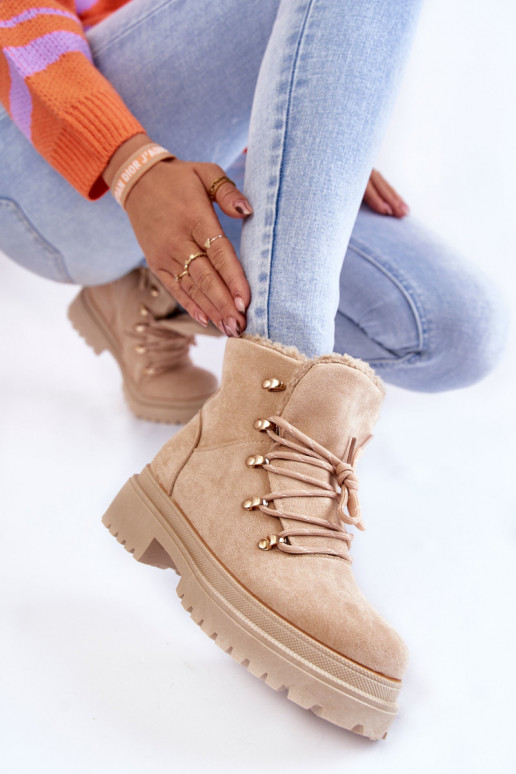 Women's Suede Boots Beige Bellita Women's Suede Boots Beige Bellita