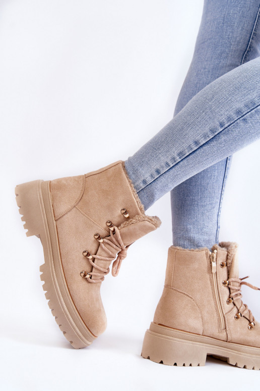 Women's Suede Boots Beige Bellita Women's Suede Boots Beige Bellita