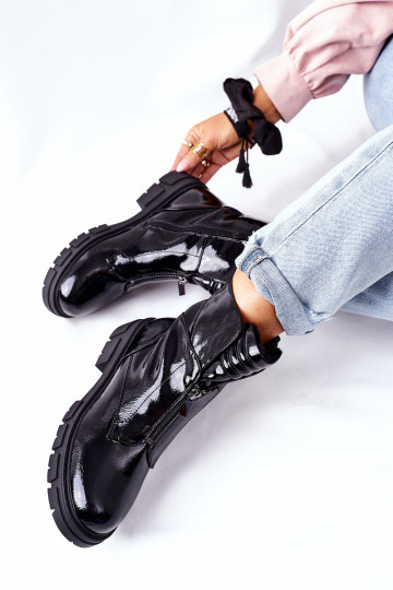 Women's Flat Boots Black... 2