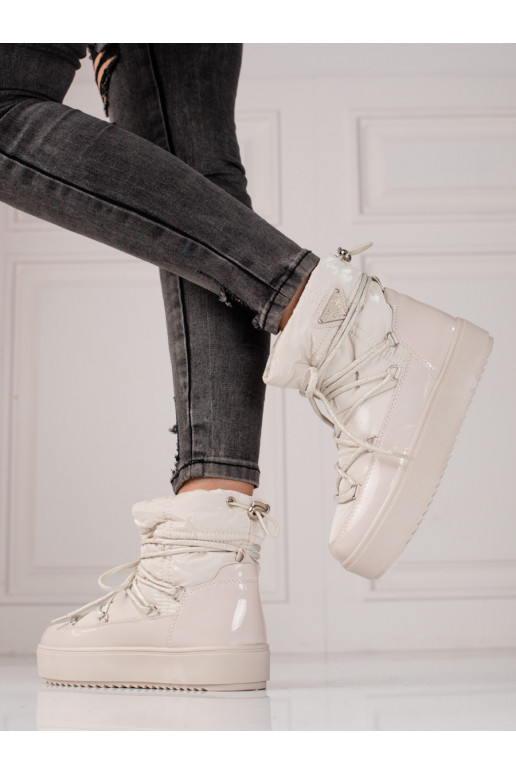 Women's snow boots light beige shelovet