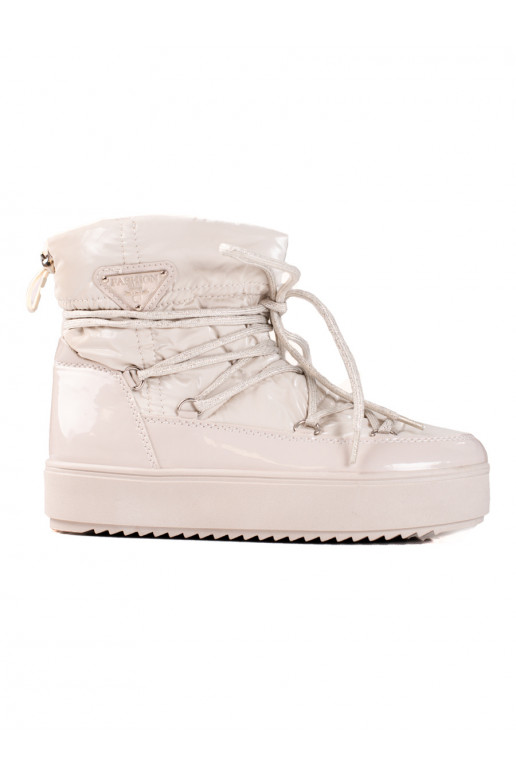 Women's snow boots light beige shelovet