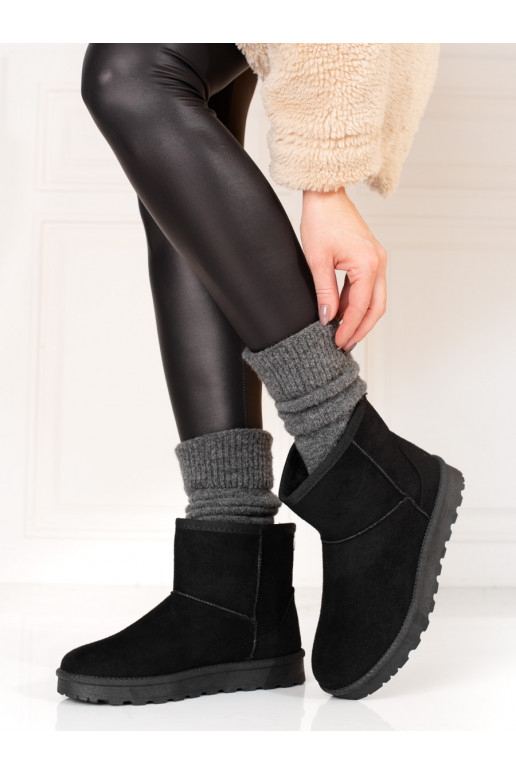 Black Women's snow boots Shelovet