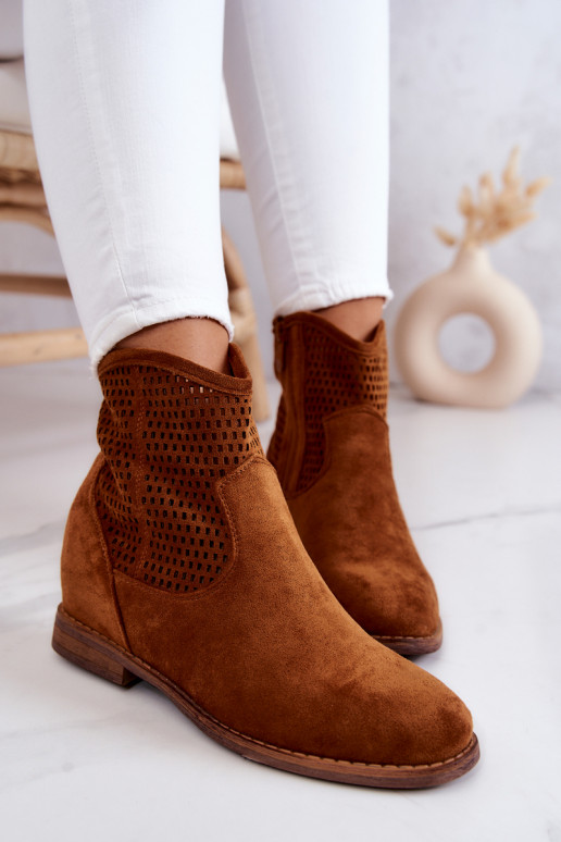 Suede Women's Boots Hidden Wedge... Suede Women's Boots Hidden Wedge...