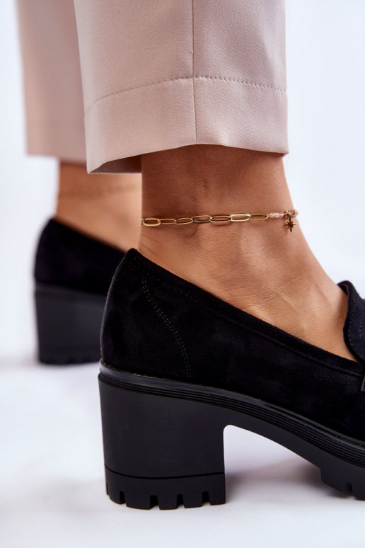 Women's Suede High Heels Black Sanya Women's Suede High Heels Black Sanya