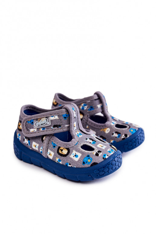 Shoes Slippers Befado Animals Grey Shoes Slippers Befado Animals Grey