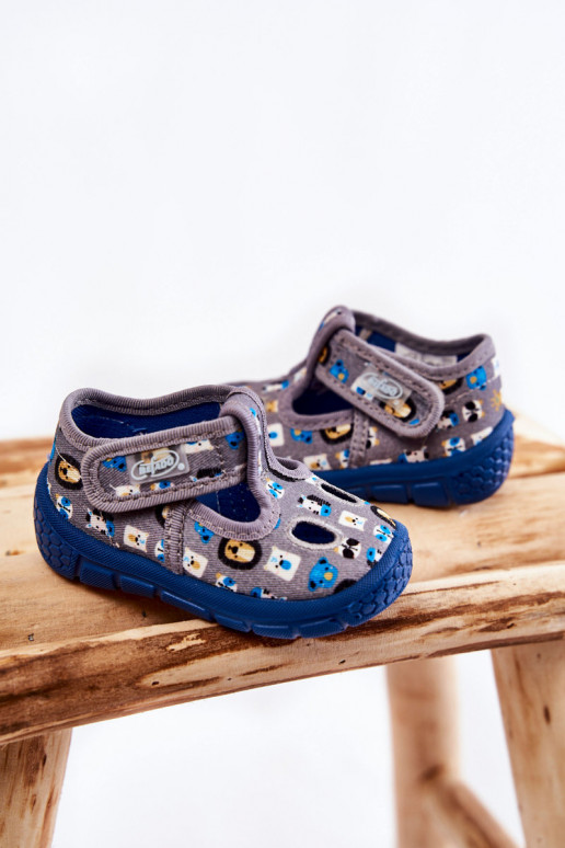 Shoes Slippers Befado Animals Grey Shoes Slippers Befado Animals Grey