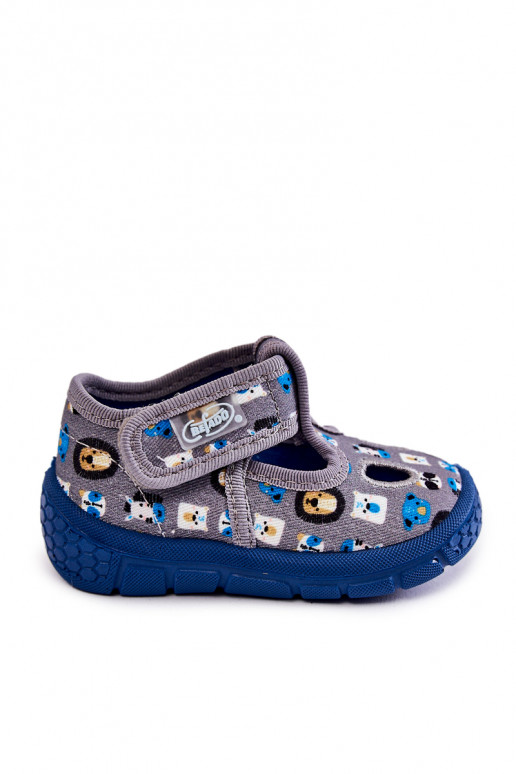 Shoes Slippers Befado Animals Grey Shoes Slippers Befado Animals Grey