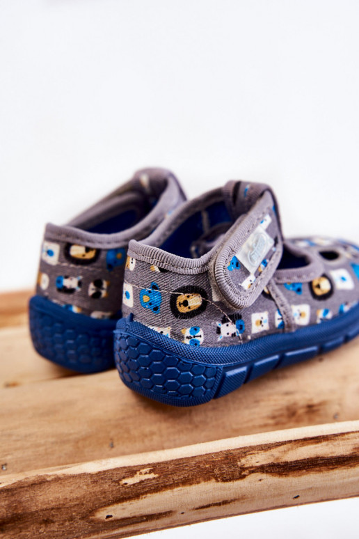 Shoes Slippers Befado Animals Grey