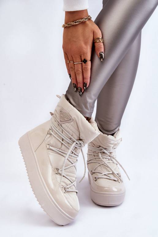 Women's Fashionable Lace-up Snow... Women's Fashionable Lace-up Snow...