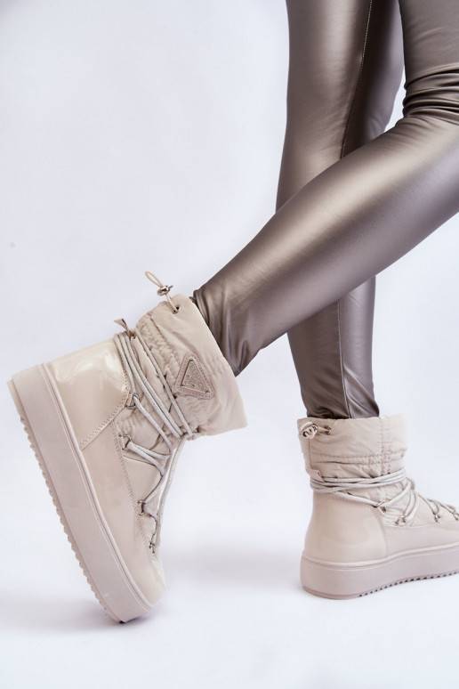 Women's Fashionable Lace-up Snow... Women's Fashionable Lace-up Snow...